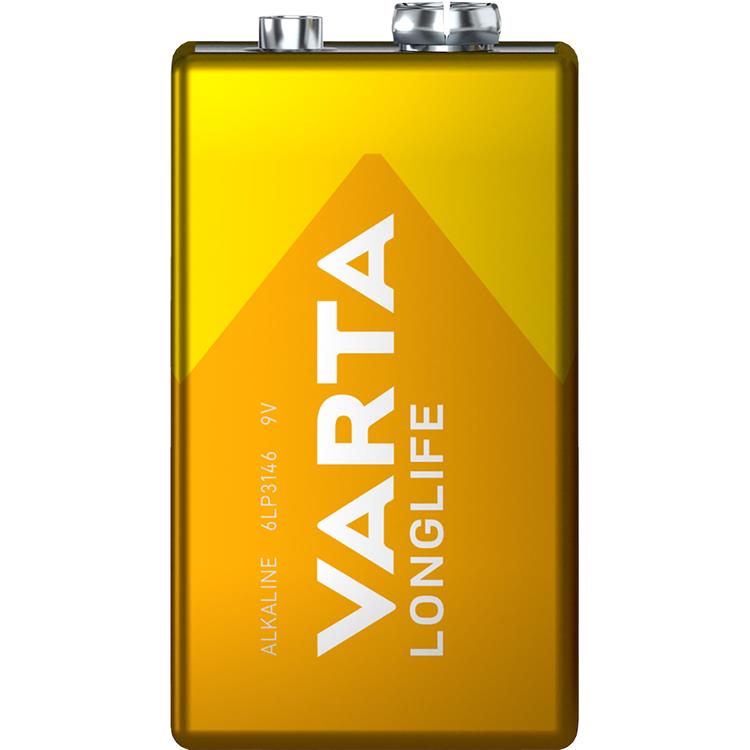 Alternativ bild 1 för Varta Longlife 04122 - Batteri 9V - alkaliskt