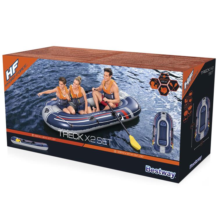 Bestway - Bestway Gummibåt Hydro Force Treck X2 Set 2.55mx1.27m