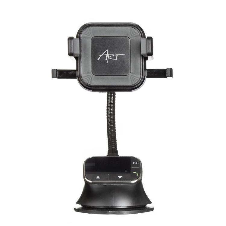 Art - ART Bilhållare/FM-sändare med trådlös laddning 4-i-1 MP3TR FM-09