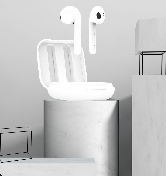 A-One Brand - TWS Air True Trådlösa hörlurar - Bluetooth 5.0 - Vit