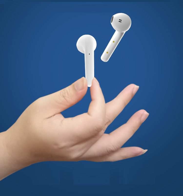 A-One Brand - TWS Air True Trådlösa hörlurar - Bluetooth 5.0 - Vit