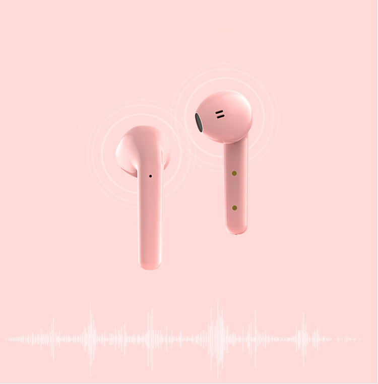 A-One Brand - TWS Air True Trådlösa hörlurar - Bluetooth 5.0 - Rosa