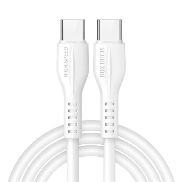 Dux Ducis - Dux Ducis USB-C till USB-C 60 W kabel - 2.4A, 1M - VIT