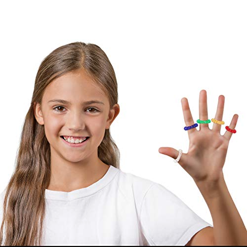 Fidget Toys - 6 Pack Finger Massage ring acupuncture - Sensory Toy - Guld