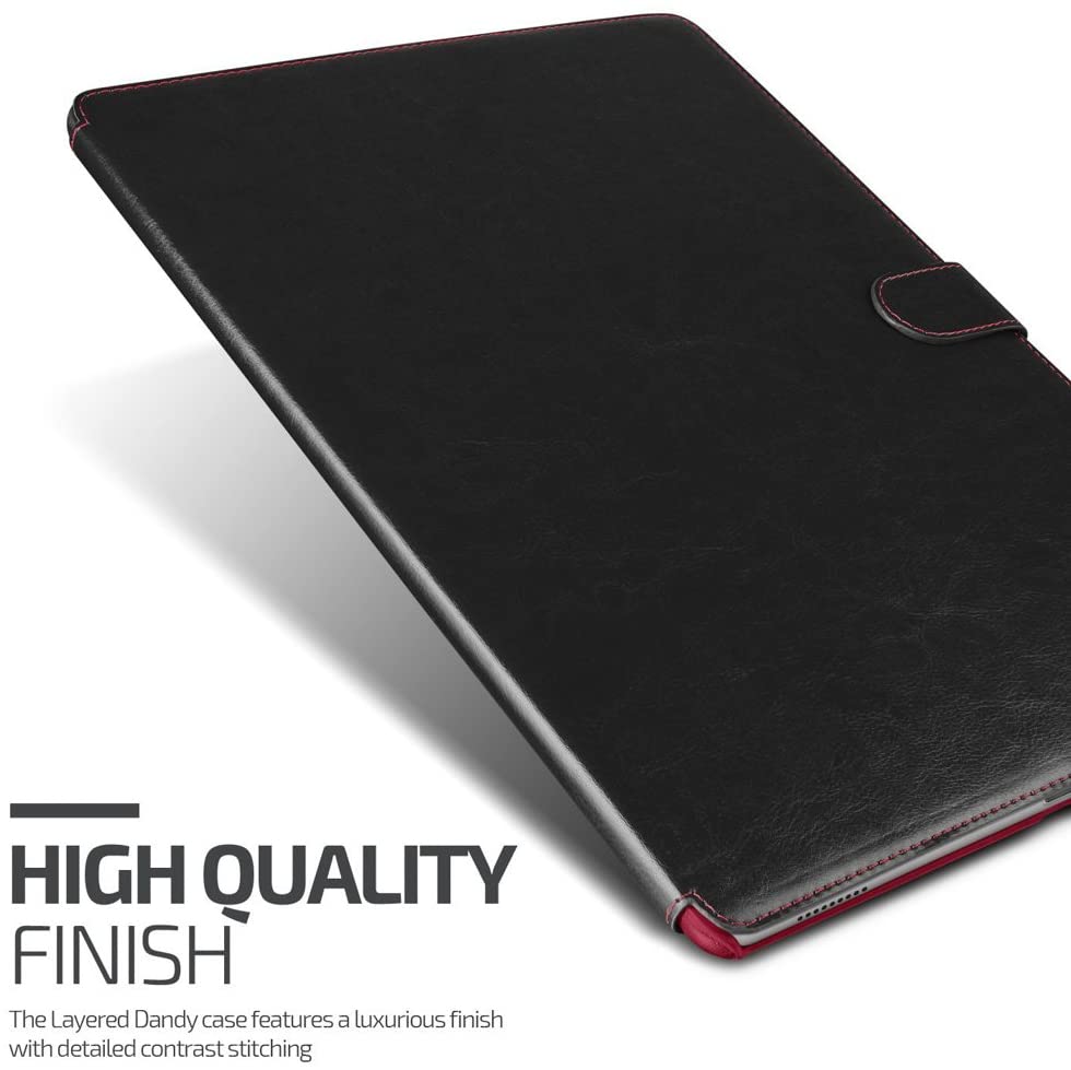 VERUS - Verus Dandy Layered Fodral till Apple iPad Pro 12.9 (Svart - Wine)