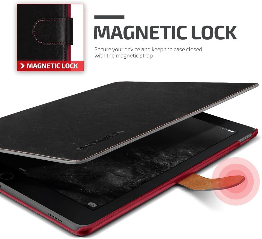 VERUS - Verus Dandy Layered Fodral till Apple iPad Pro 12.9 (Svart - Wine)