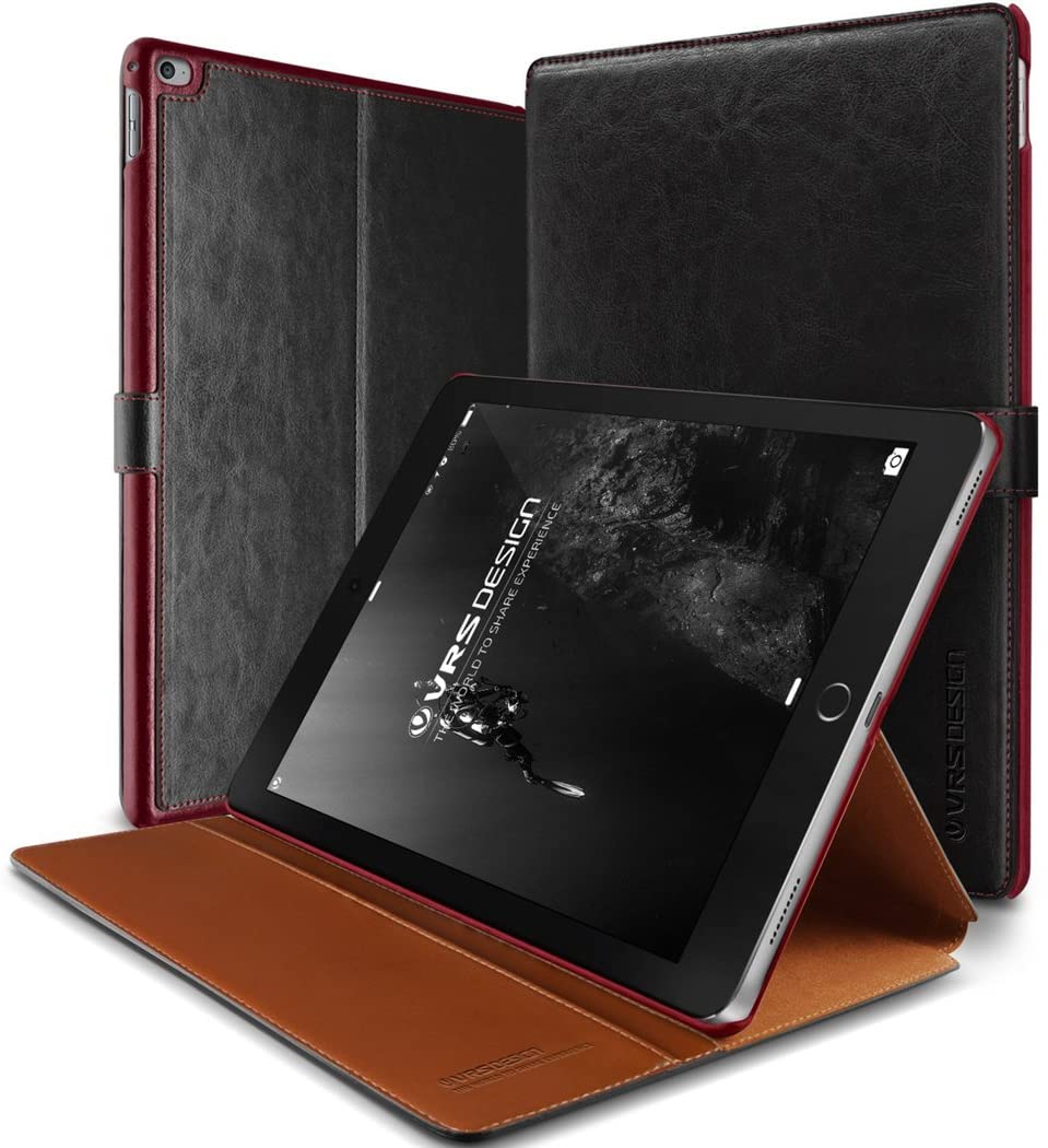 VERUS - Verus Dandy Layered Fodral till Apple iPad Pro 12.9 (Svart - Wine)