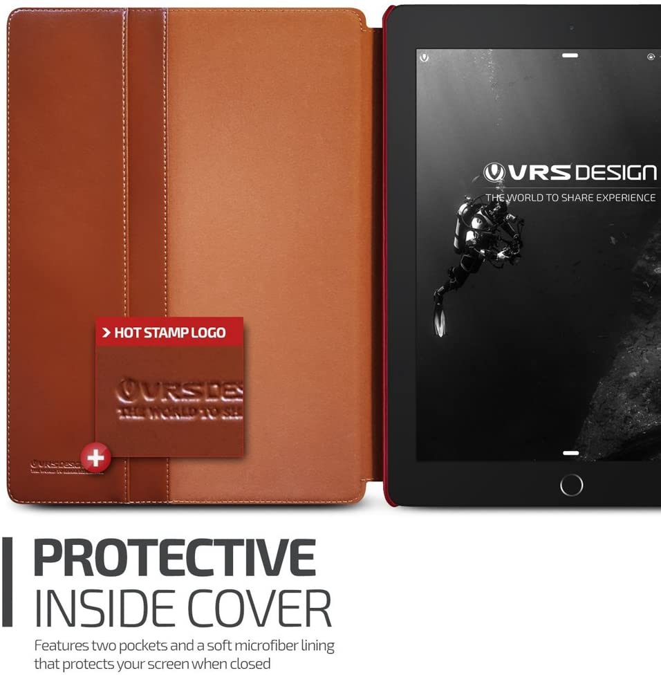 VERUS - Verus Dandy Layered Fodral till Apple iPad Pro 12.9 (Svart - Wine)