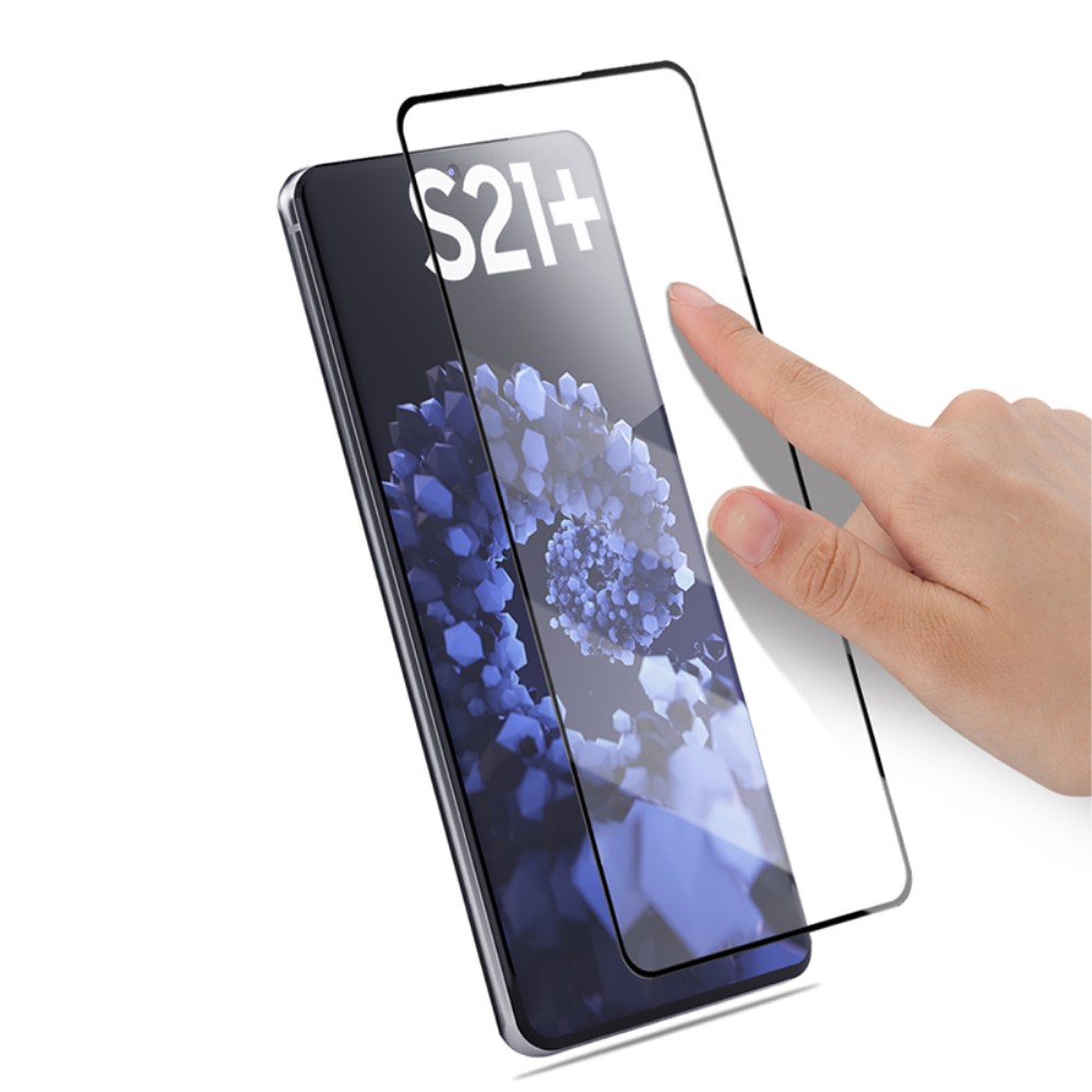 Mocolo - MOCOLO Härdat Glas till Samsung Galaxy S21 Plus - Svart