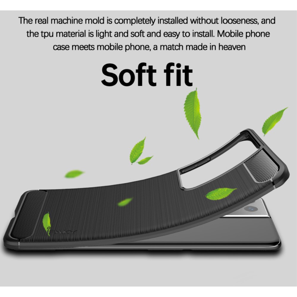 A-One Brand - Carbon Fiber Mobilskal Samsung Galaxy S21 - Svart