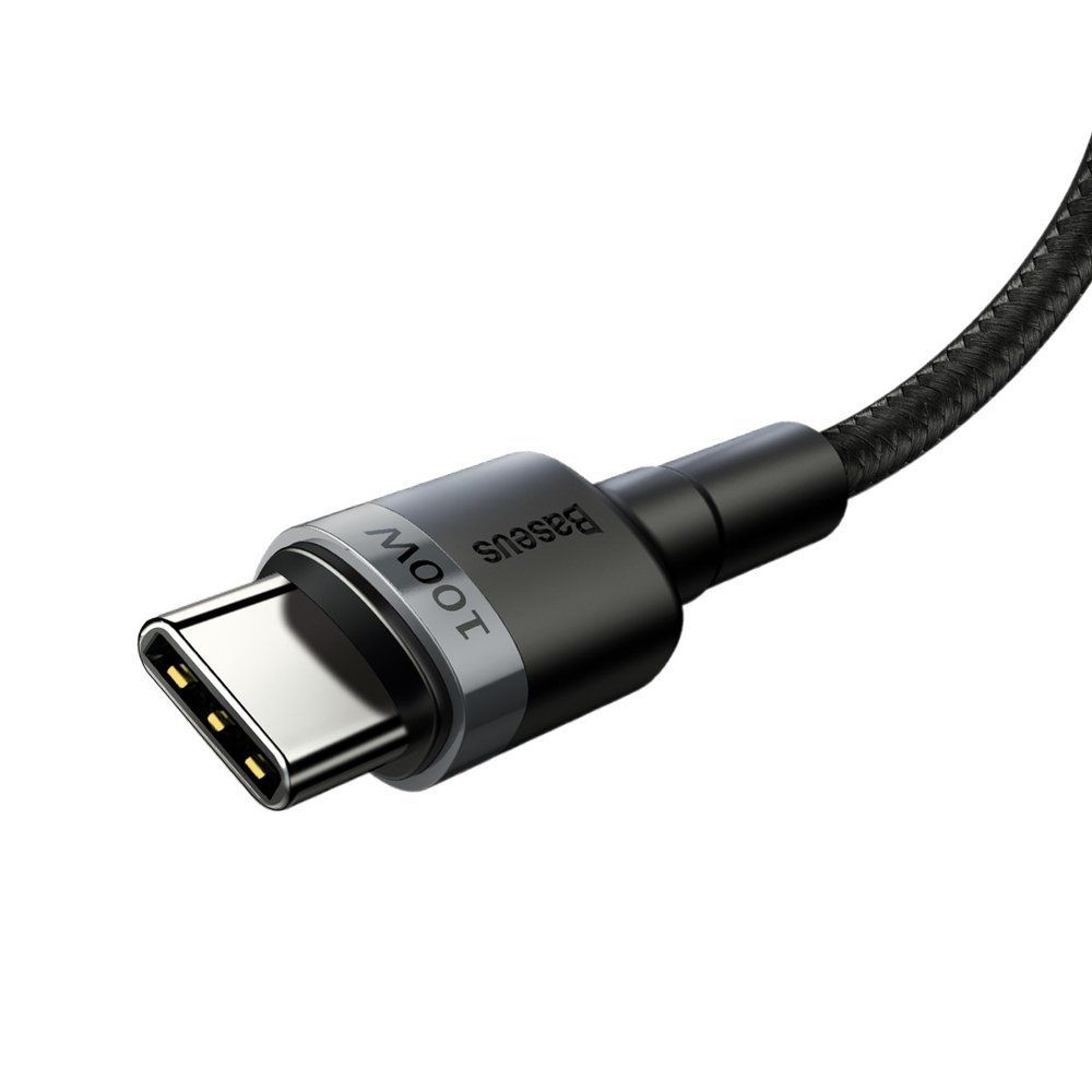 BASEUS
BASEUS Pd100W/Qc3.0 Type-C kabel 200cm Grå/Svart
