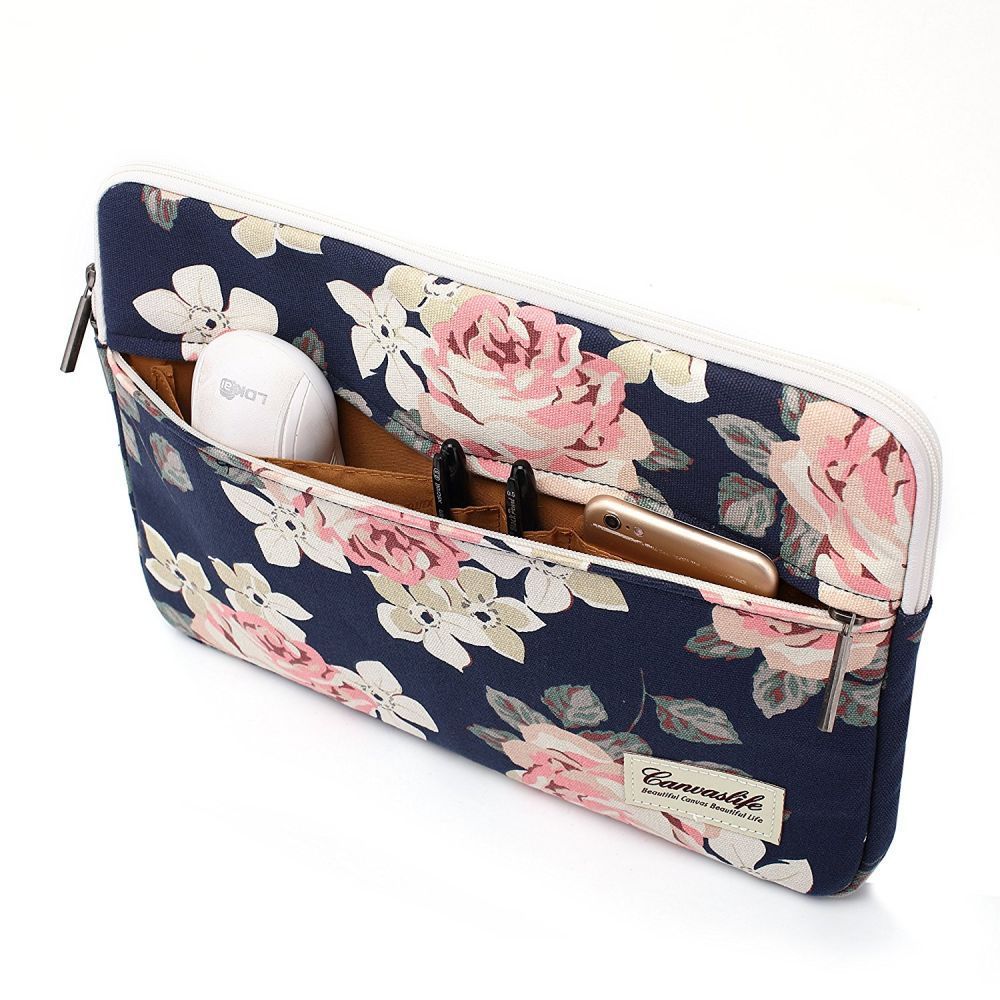 Canvaslife - CANVASLIFE Datorfodral Laptop 13-14 - Navy Rose
