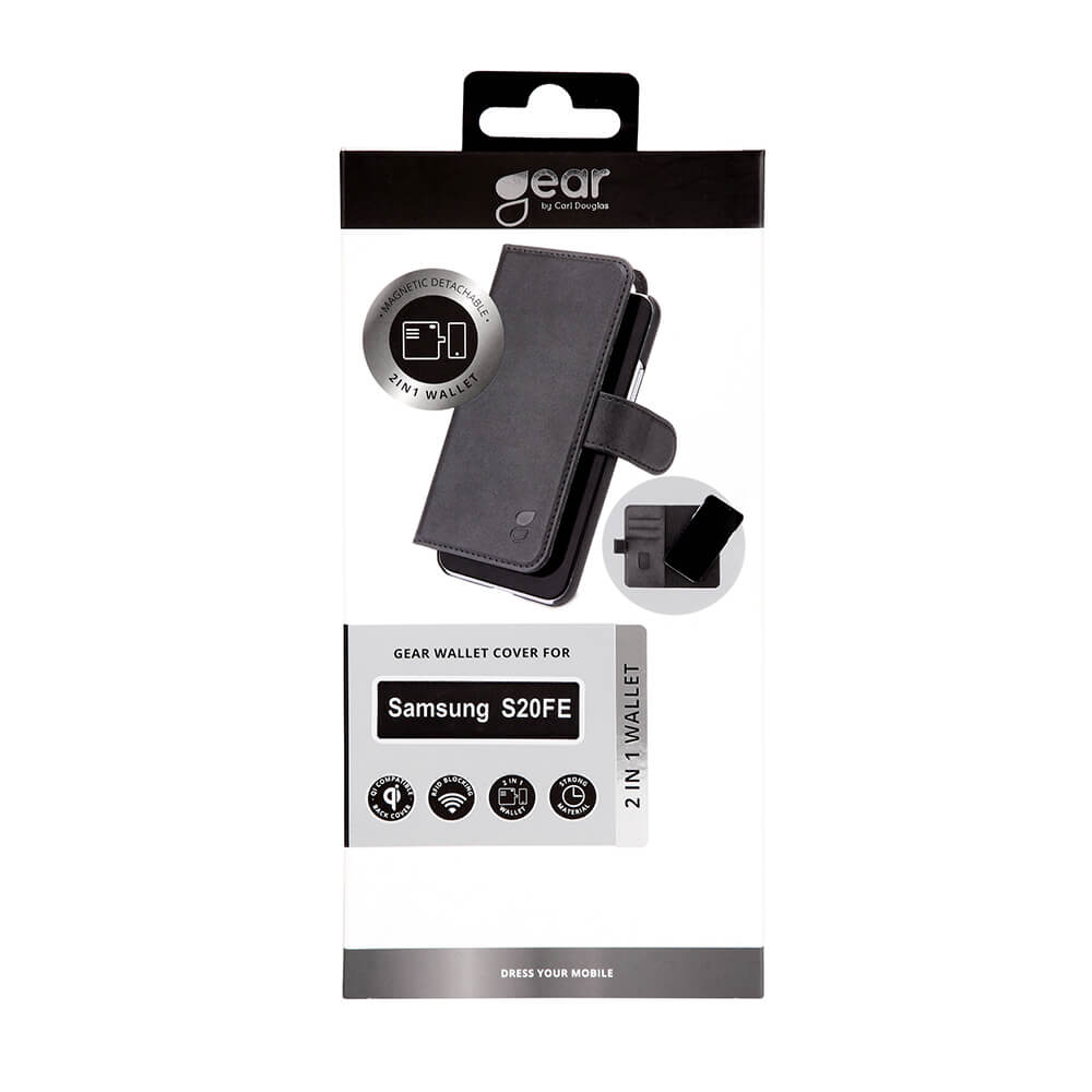 GEAR
GEAR Mobilfodral Svart Samsung S20FE 2in1 Magnetskal