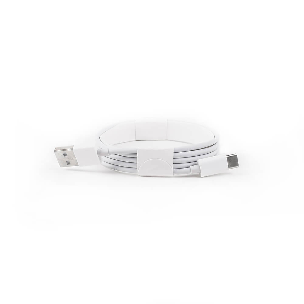 GEAR - GEAR - Trådlös QI Laddare USB-C Ansl. 15W Vit med Grå Textil