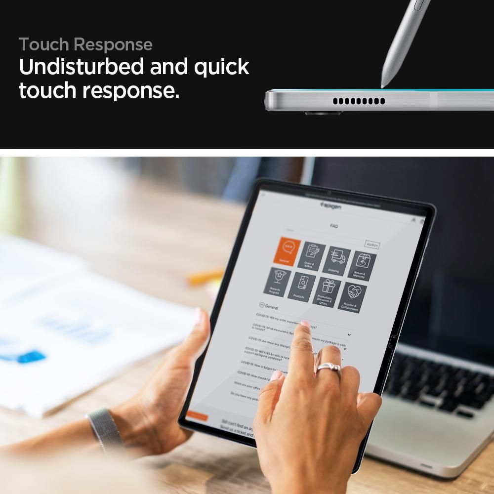 Spigen
SPIGEN Härdat Glas.Tr ”Ez Fit” Galaxy Tab S7+ Plus 12.4 T970/T976