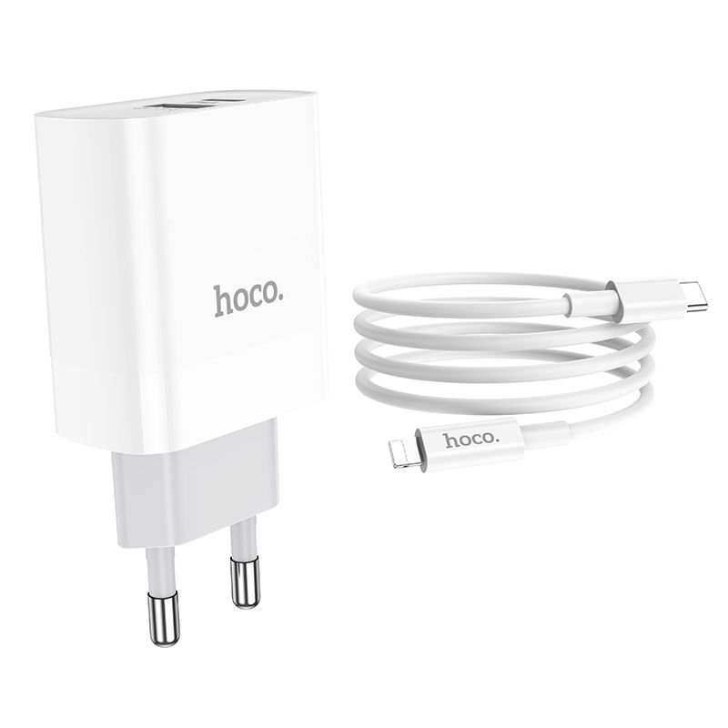 Hoco HOCO C80a Network Charger Pd20w/Qc3.0 + Lightning Cable Vit 