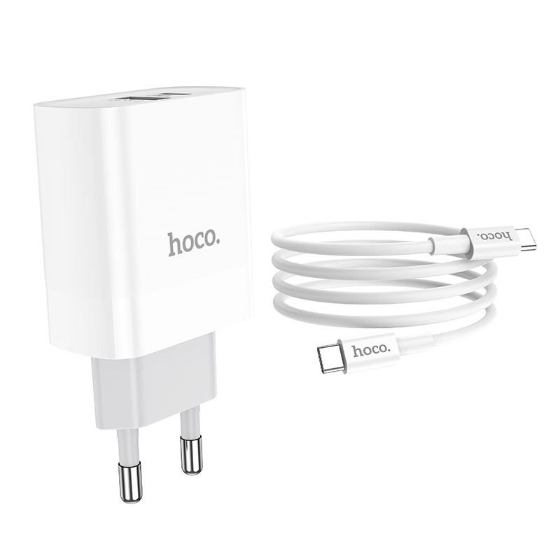 Hoco - HOCO C80a Network Charger Pd20w/Qc3.0 + USB-C Cable Vit