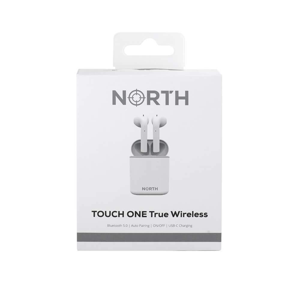 North
NORTH True Wireless Hörlur TOUCH ONE Vit TWS