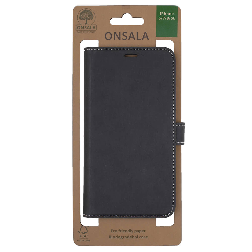 Onsala Collection
ONSALA ECO Plånboksväska Svart iPhone 6/7/8/SE