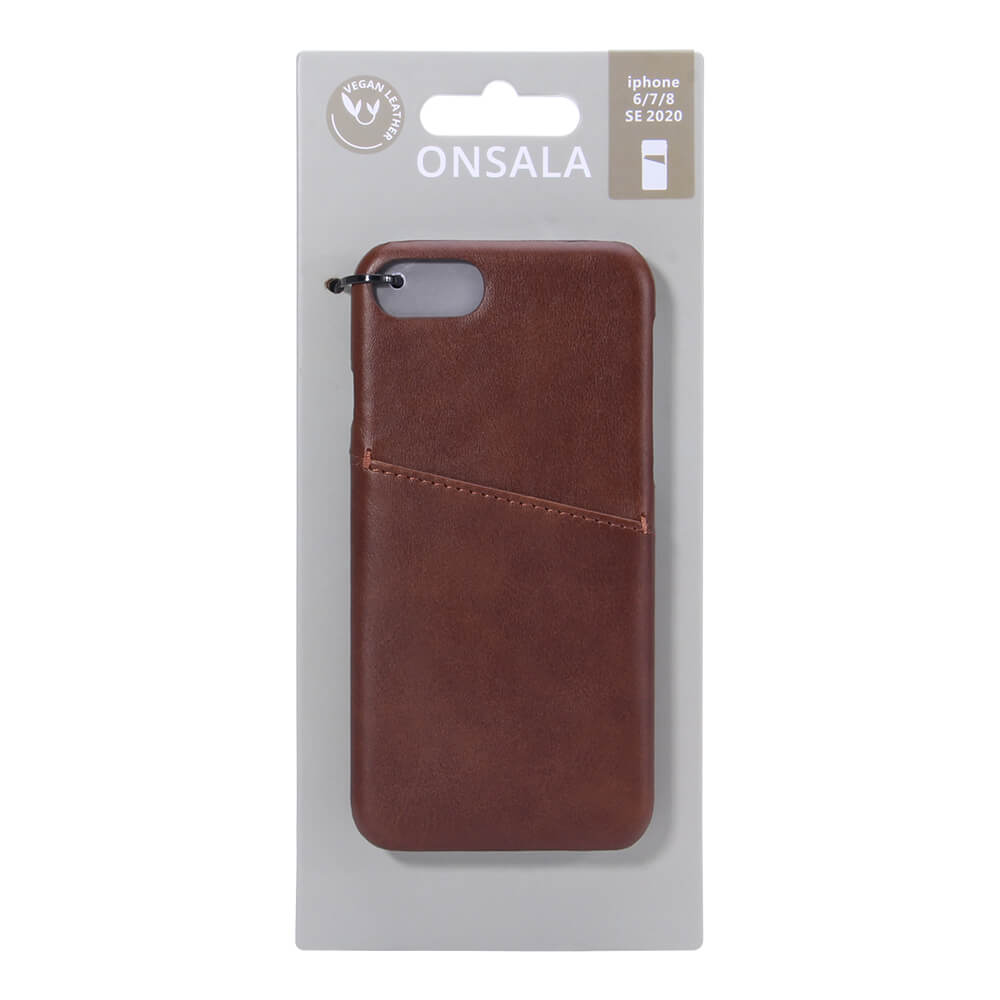 Onsala
ONSALA Mobilskal Brun med Kortfack iPhone 7/8/SE 2020