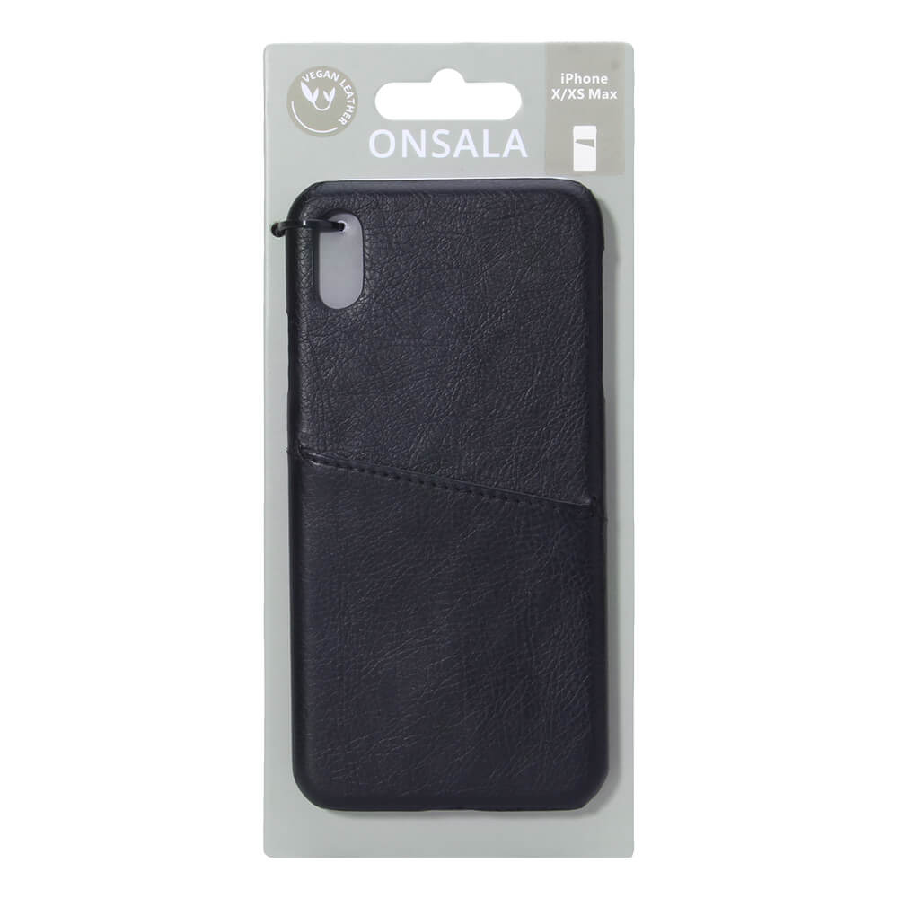 Onsala
ONSALA Mobilskal Svart med Kortfack iPhone X/XS Max