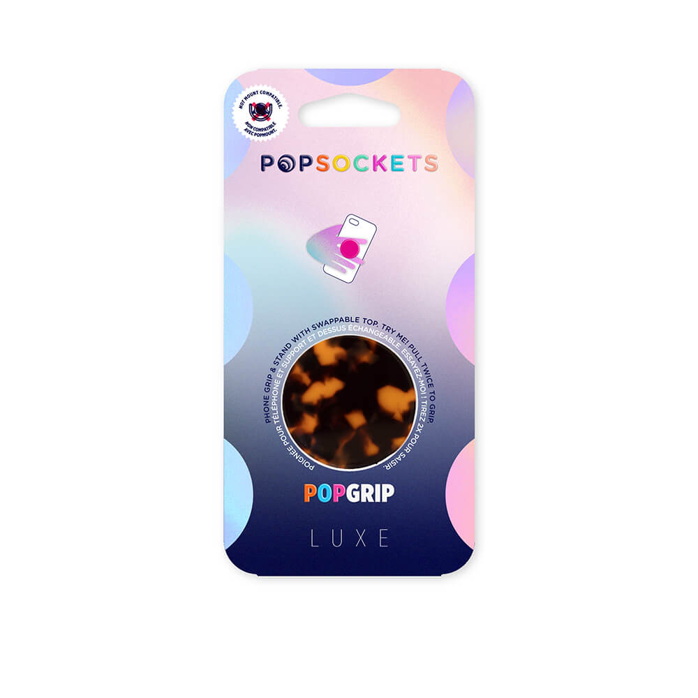 PopSockets - POPSOCKETS Acetate Classic Tortoise LUXE