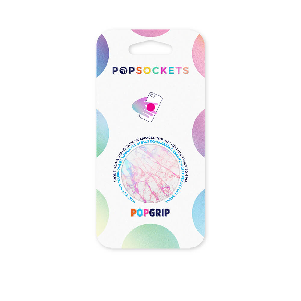 PopSockets - POPSOCKETS Aurora Granite Avtagbart Grip med Ställfunktion