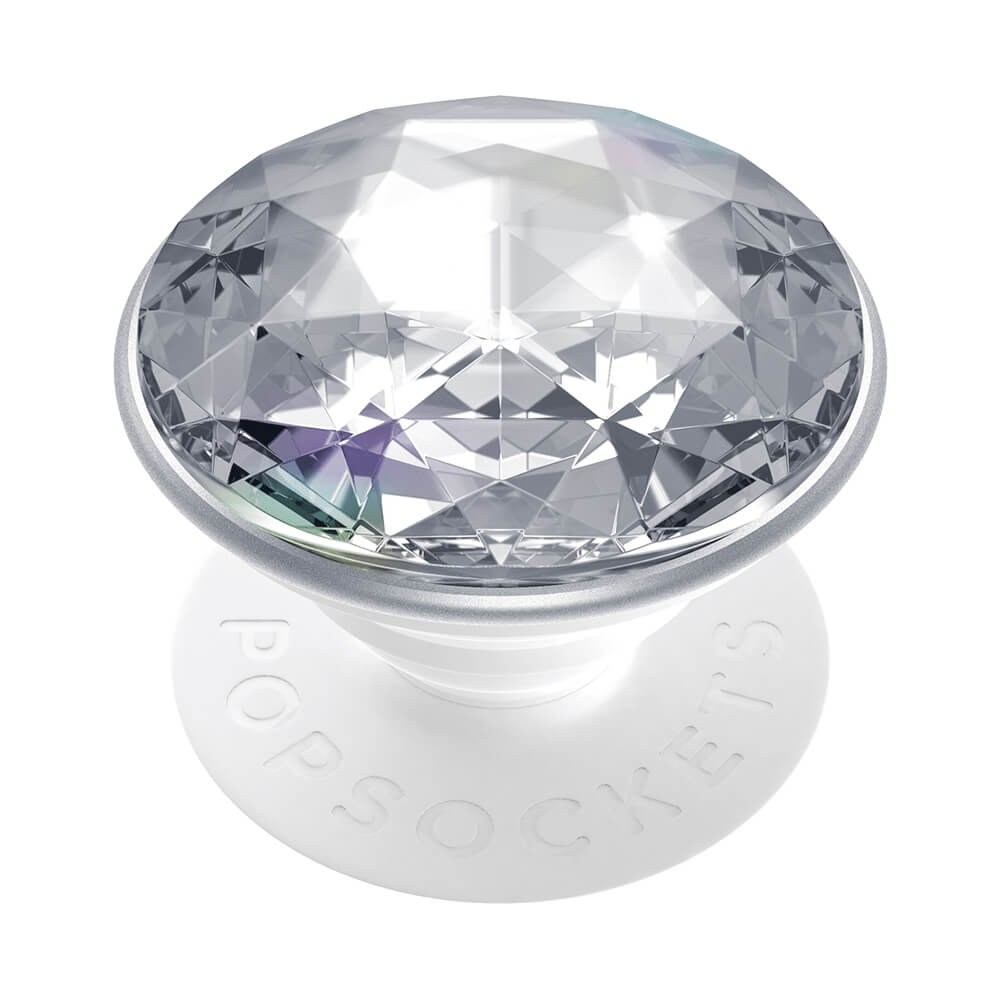 PopSockets - POPSOCKETS Disco Crystal Silver Avtagbart Grip