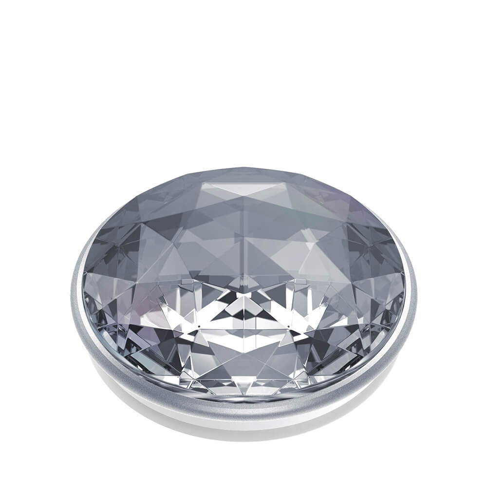 PopSockets - POPSOCKETS Disco Crystal Silver Avtagbart Grip