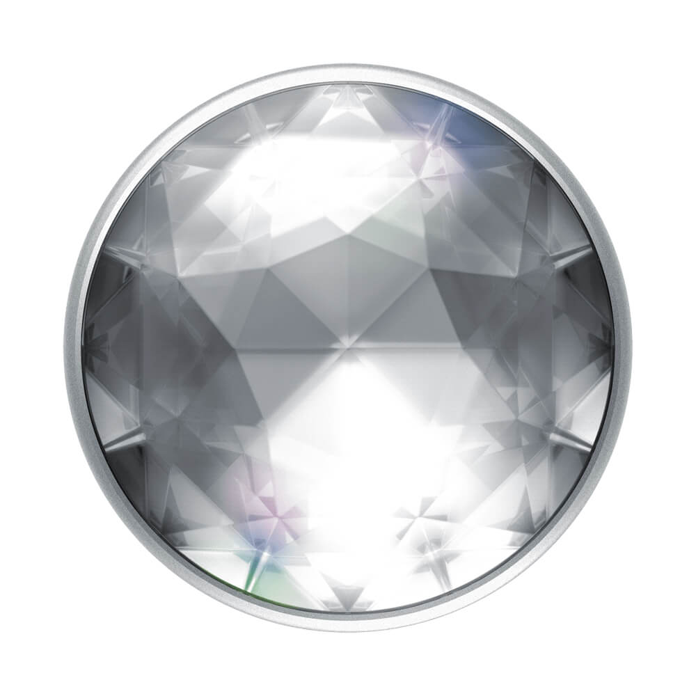PopSockets - POPSOCKETS Disco Crystal Silver Avtagbart Grip