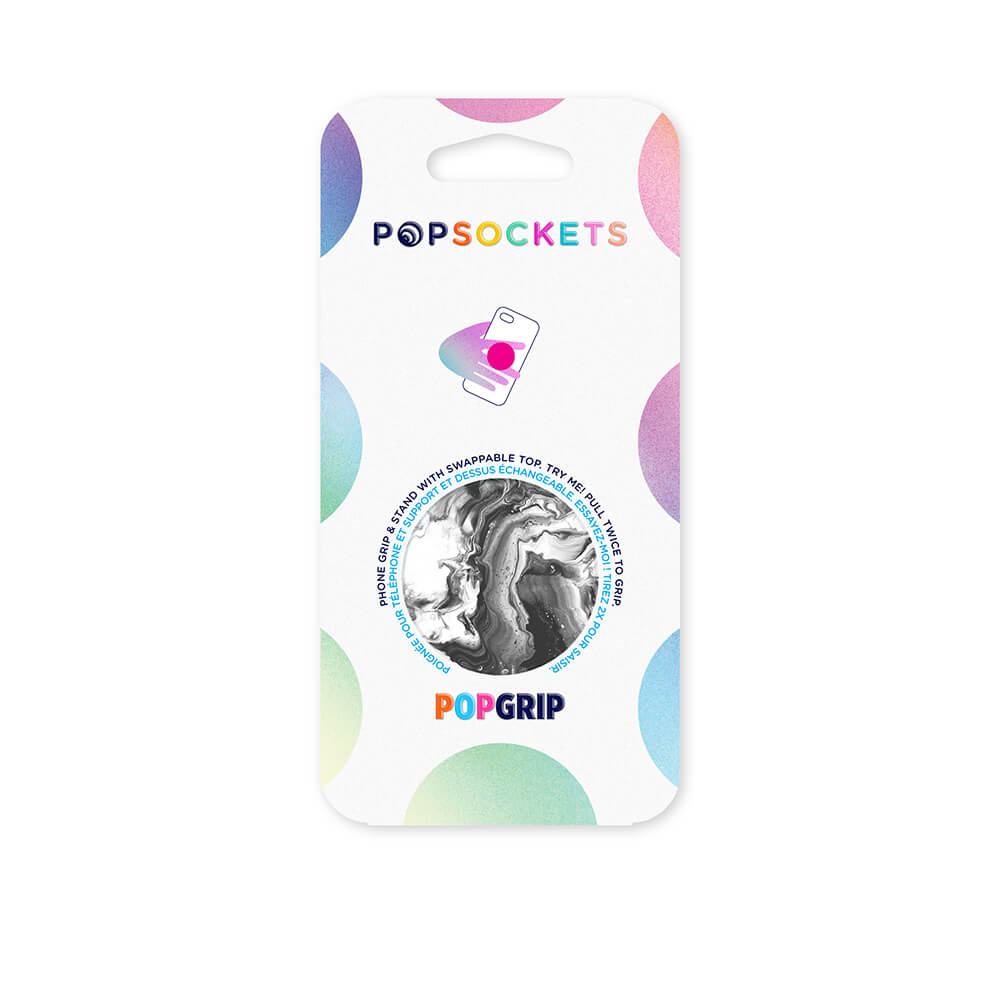 PopSockets - POPSOCKETS Ghost Marble Avtagbart Grip med Ställfunktion