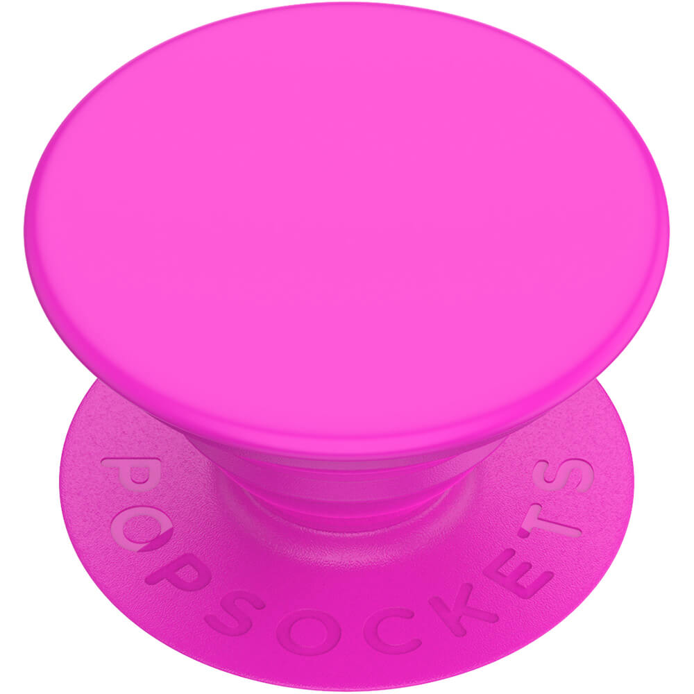 PopSockets - POPSOCKETS Neon Day Glo Pink Avtagbart Grip med Ställfunktion