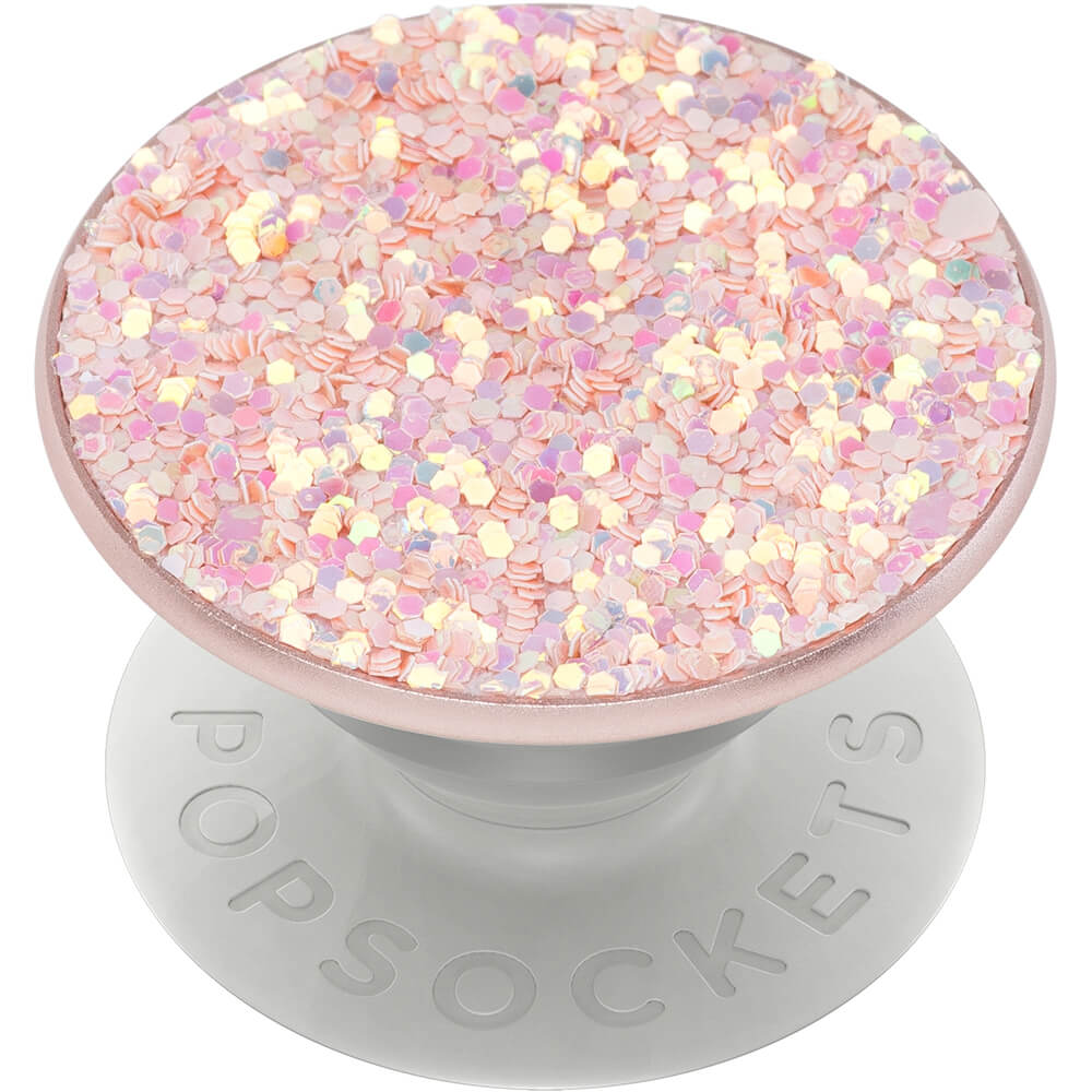 Alternativ bild 1 för PopSockets Swappable PopGrip - Flerfunktionshållare för mobiltelefon - Sparkle Rose - rosa