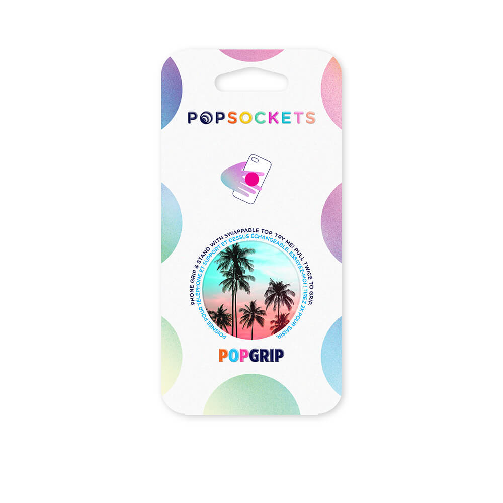 PopSockets - POPSOCKETS Tropical Sunset Avtagbart Grip med Ställfunktion