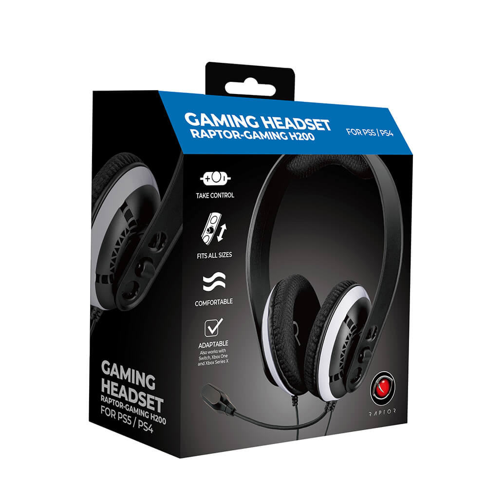 Raptor - RAPTOR Headset PS4/PS5 Svart
