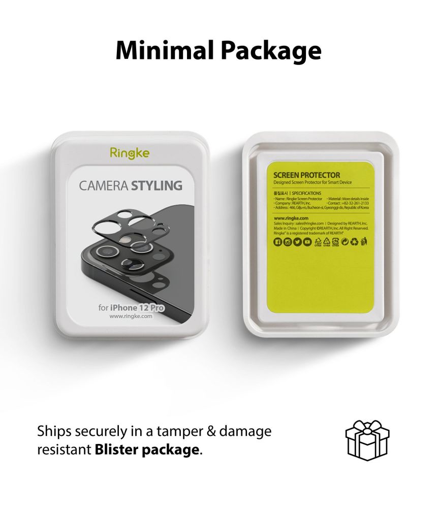 Ringke
RINGKE Kamera Styling Lens iPhone 12 Pro Grå