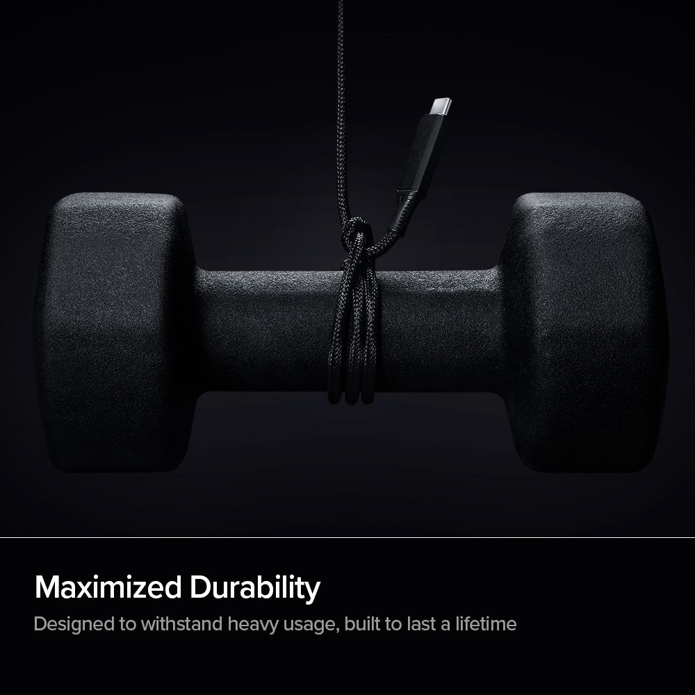 Spigen
SPIGEN Pb1901 Powerarc Lightning Mfi kabel Pd100W/2A 100cm Svart