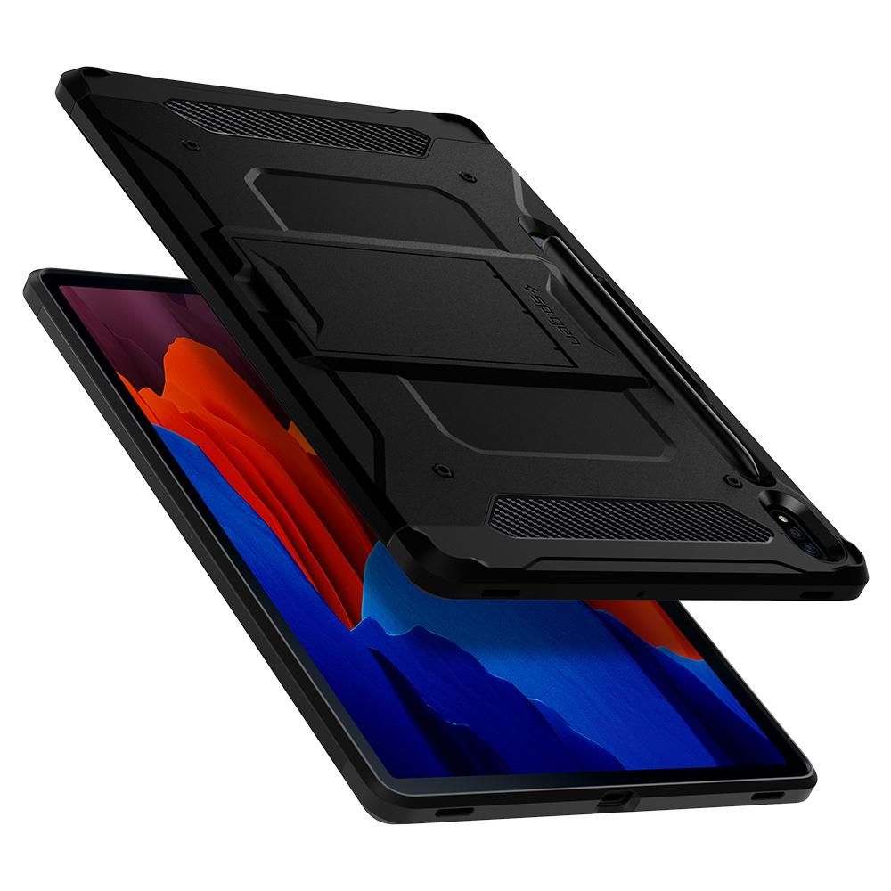 Spigen
SPIGEN Tough Armor Pro Fodral Galaxy Tab S7+ Plus 12.4 T970/T976 Svart