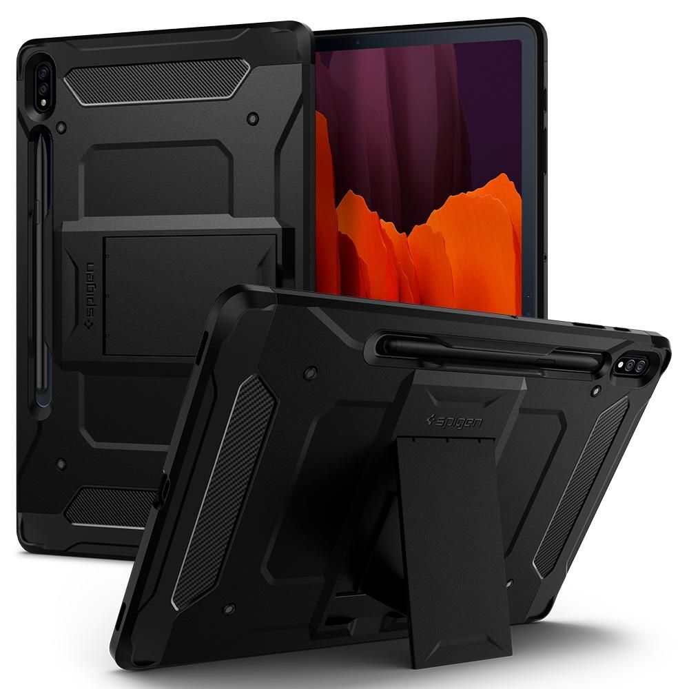 Spigen
SPIGEN Tough Armor Pro Fodral Galaxy Tab S7+ Plus 12.4 T970/T976 Svart