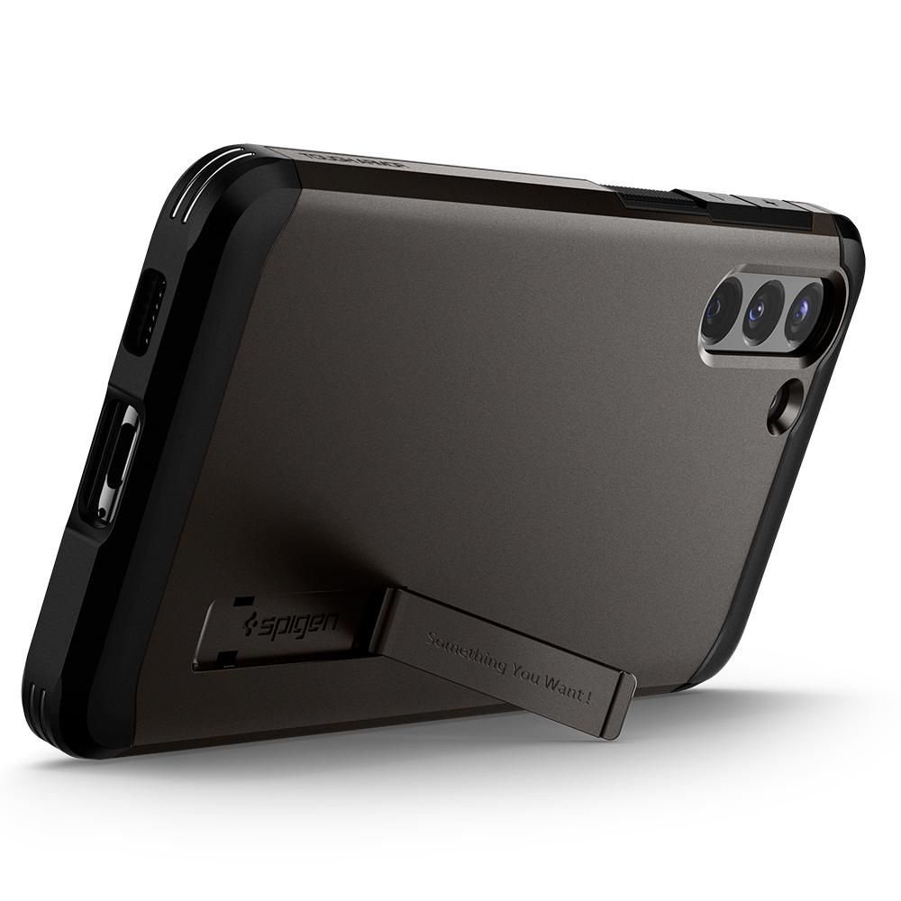 Spigen - SPIGEN Tough Armor Skal Galaxy S21 Gunmetal