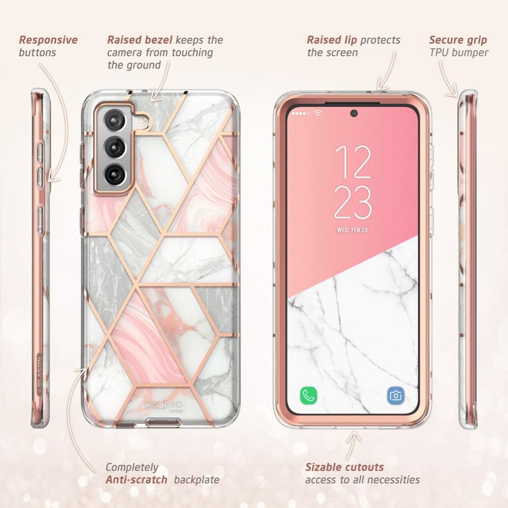 SupCase
SUPCASE Cosmo Skal Till Galaxy S21+Plus Marble