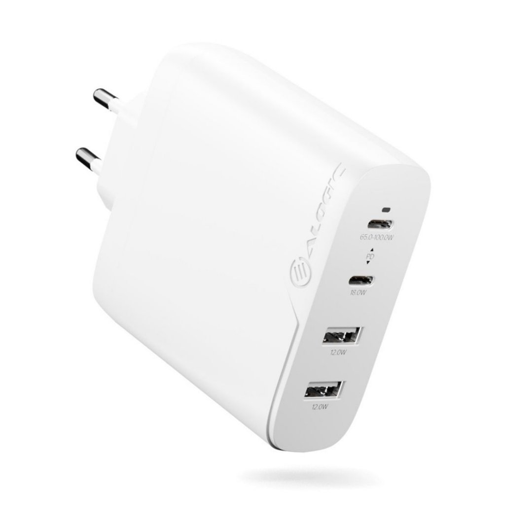 ALOGIC - ALOGIC Rapid Power 4-portars 100W GaN-laddare inkl. 2 meters USB-C-laddkabel