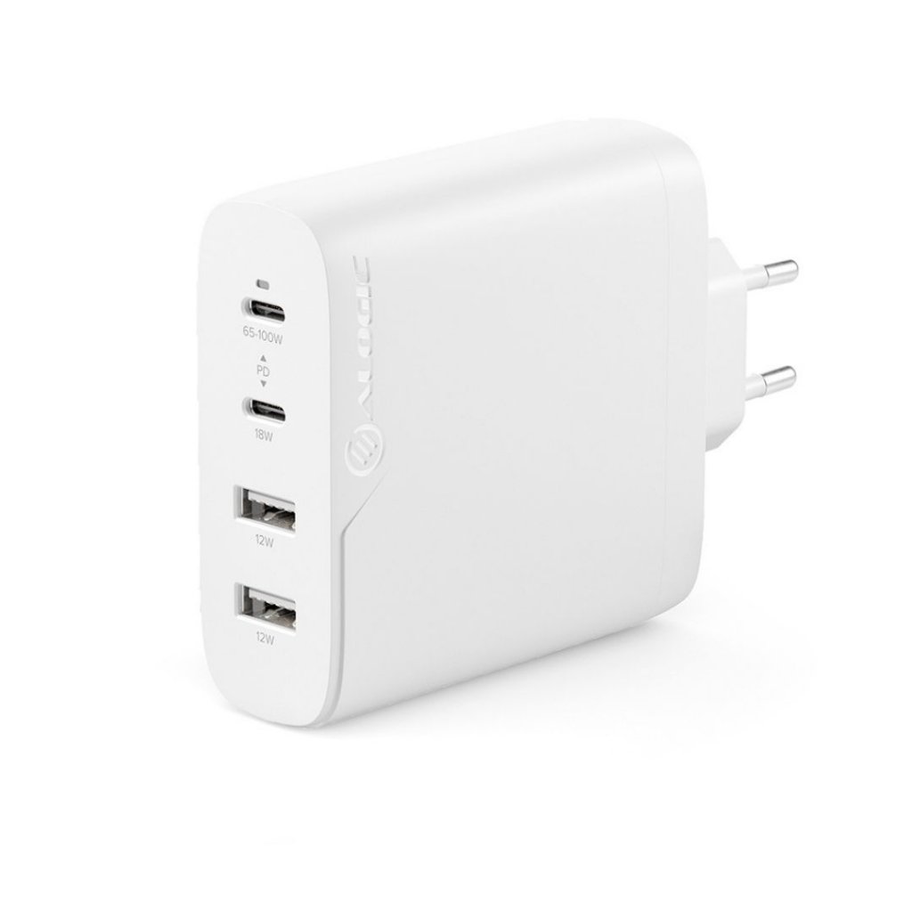 ALOGIC - ALOGIC Rapid Power 4-portars 100W GaN-laddare inkl. 2 meters USB-C-laddkabel