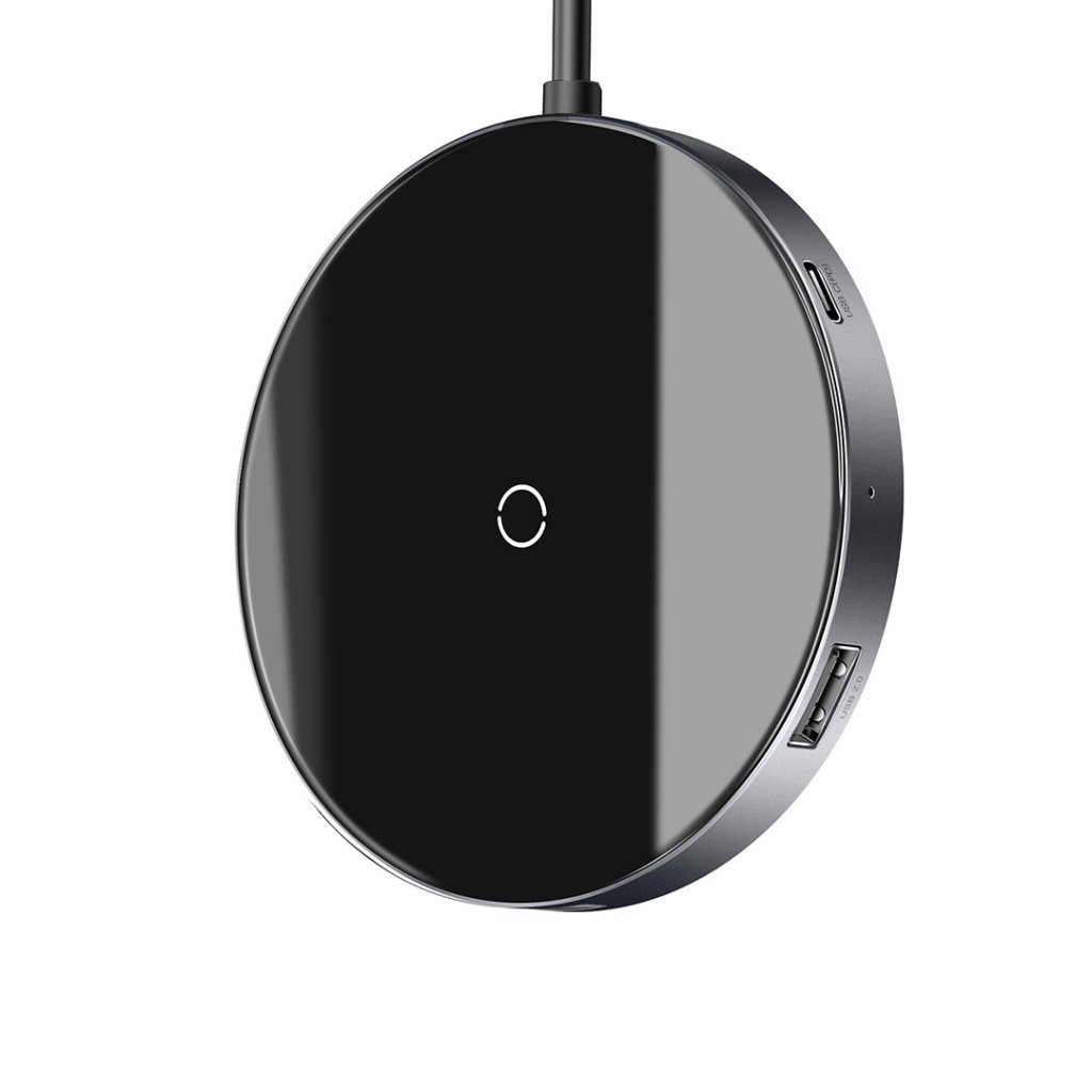 BASEUS
Baseus Mirror series Qi laddare och USB-C hub med 3xUSB 2.0 1xUSB 3.0 och PD