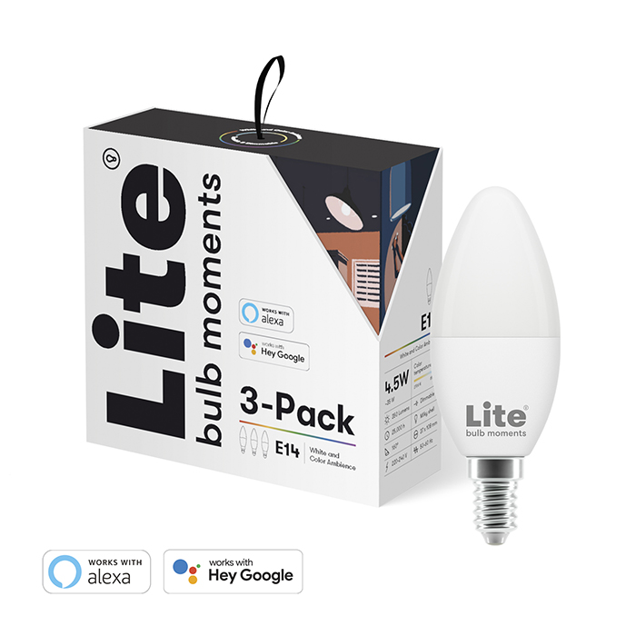 Lite bulb moments - Lite bulb moments (RGB) E14 lampa - 3-Pack