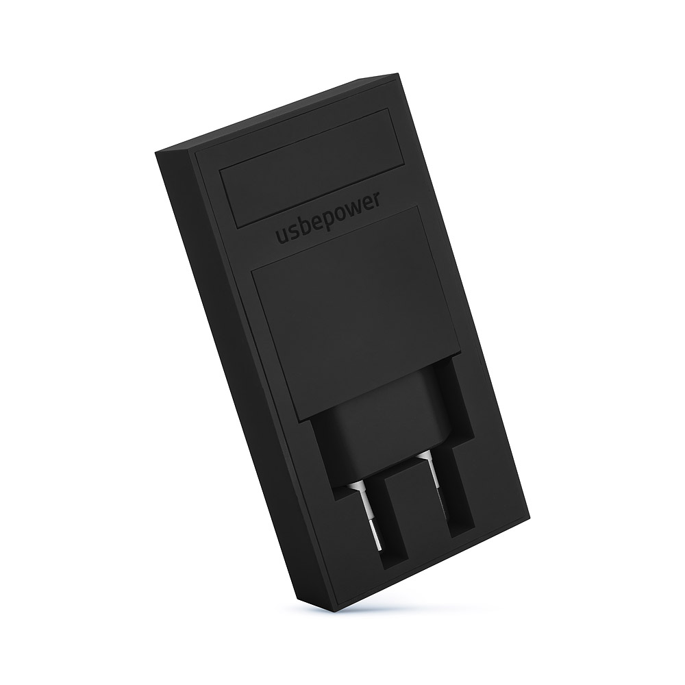 Usbepower - Usbepower ROCK dubbel USB-laddare - 2-i-1 fickladdare
