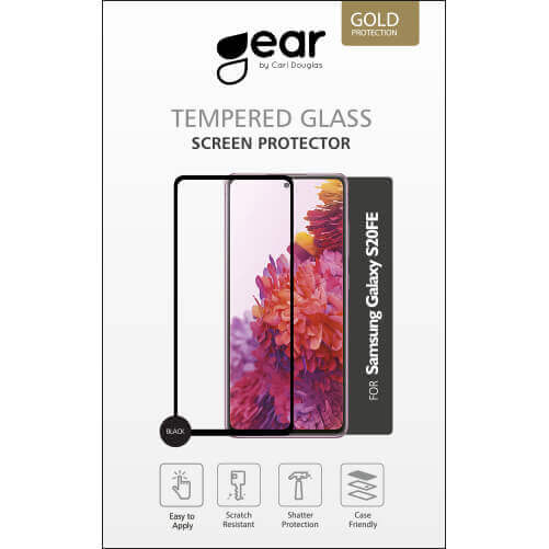 GEAR - GEAR Härdat Glas 2,5D Full Cover Black Samsung Galaxy S20 FE