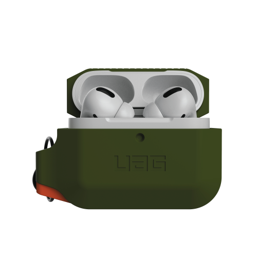 UAG UAG Apple Airpods Pro Silicone Case - Olive Drab/Orange 