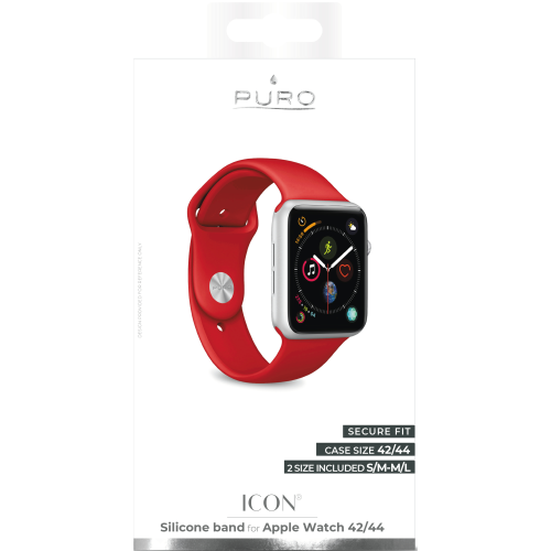Puro
Puro Apple Watch Band, 42-44mm, S/M & M/L - Röd