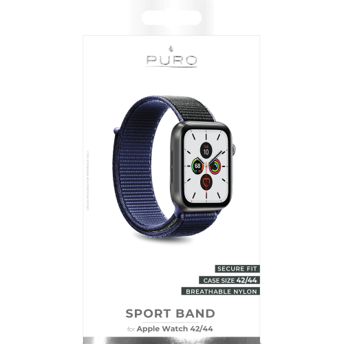 Puro
Puro Apple Watch Nylon Band 42-44mm S/M & M/L - Rymdblå
